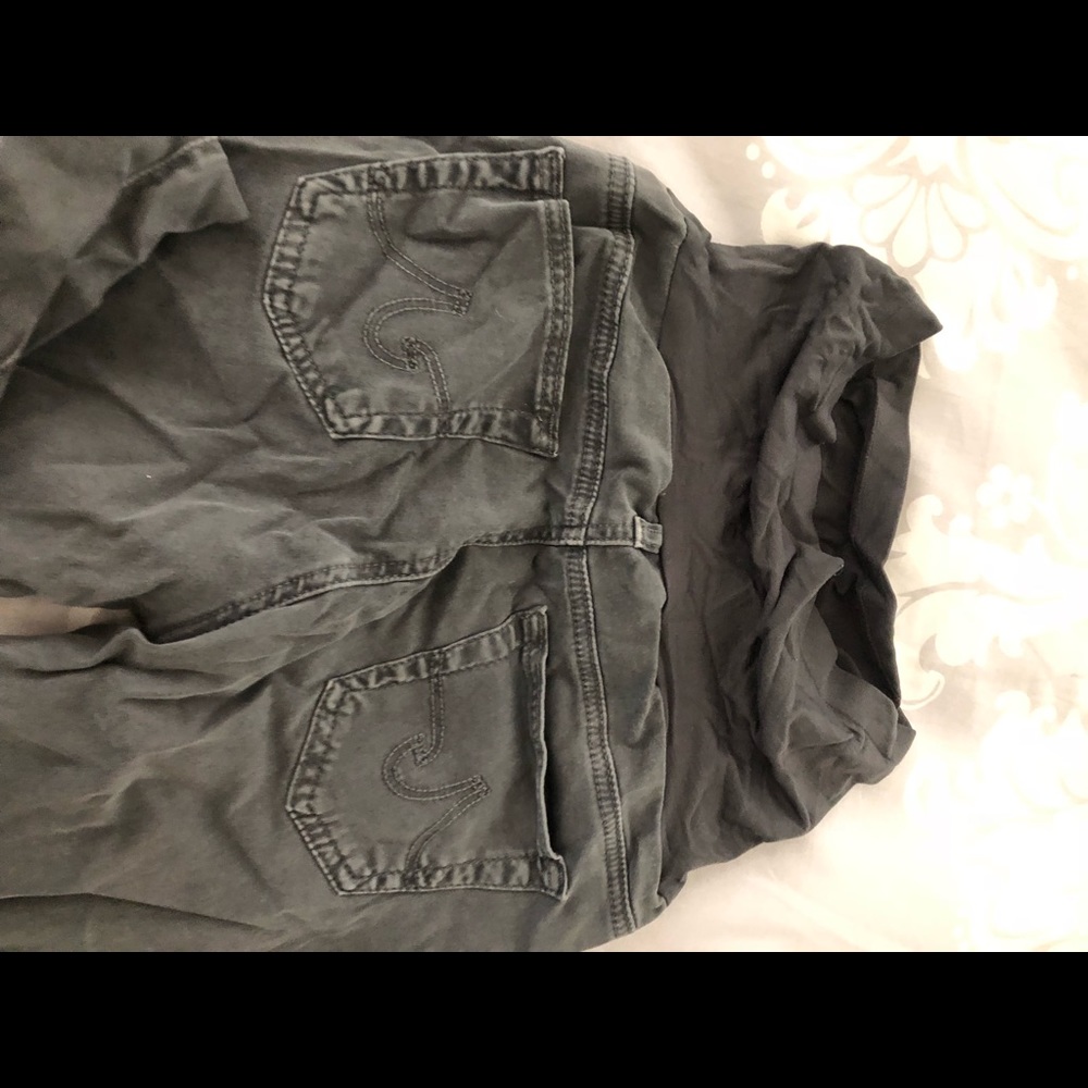 AG maternity grey skinny jeans